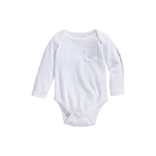 Whale Long Sleeve Cotton Graphic Bodysuit