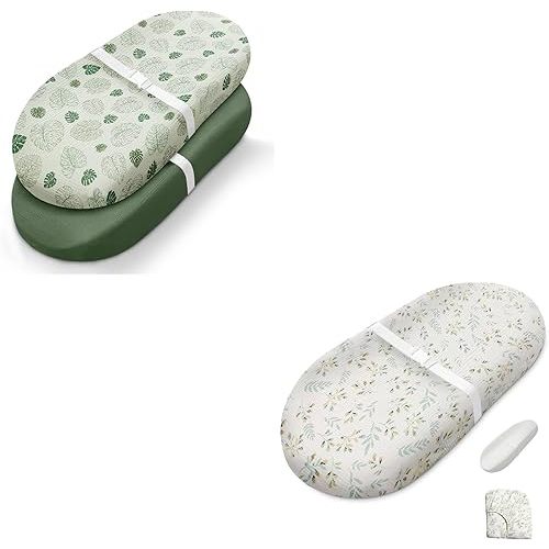 Avocado Baby Changing Pad and 2 Pack Muslin Changing Pad Cover