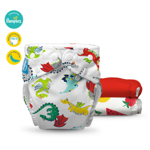 Pack of 3 Reusable Cloth Diapers One Size
