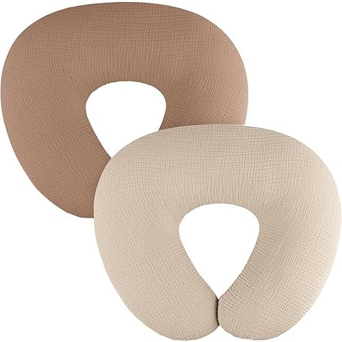 2-Pack Muslin Nursing Pillow Covers