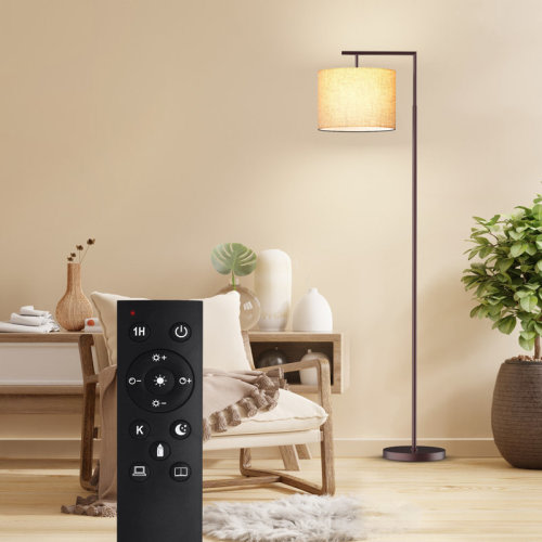 Orren Ellis Haileyville 64'' Arched Floor Lamp with Remote Control and Bulb Included & Reviews | Wayfair