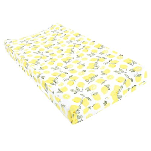 Hudson Baby Unisex Baby Changing Pad Cover, Lemon, One Size