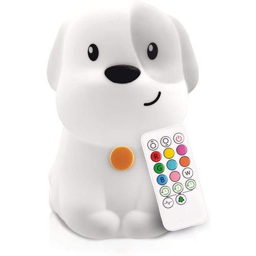 Lumipets Rechargeable Night Light for Kids, Silicone Nursery Light for Baby Room and Toddler, Portable Night Light for Kids Room, Rechargeable Animal Lights for Girls and Boys, Kawaii Lamp (Puppy)