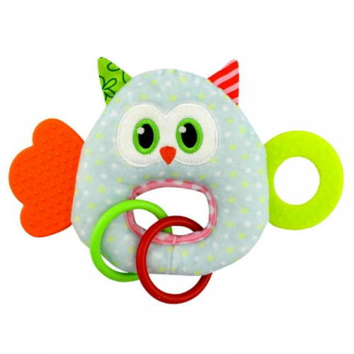 Baby Rattles Stuffed Animal, Soft Plush Wrist Rattle for Babies, Early Development Shaker Sensory Toys Newborn Gift for Boy Girl