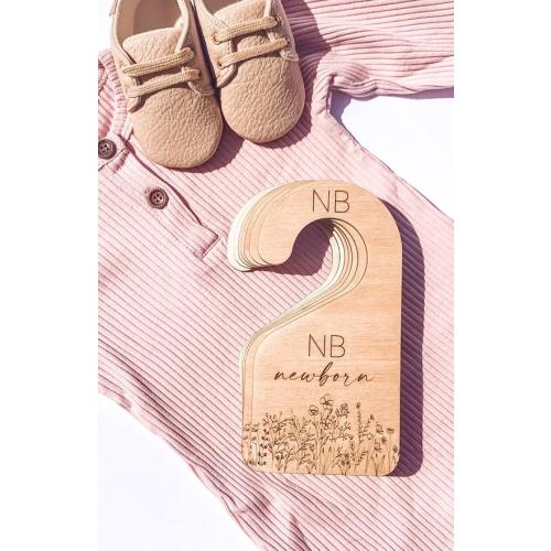 Wildflower Nursery, Baby Closet Dividers, Closet Divider, Wooden Closet Divider, Baby Shower Gift, Baby Clothes Organizer - Etsy
