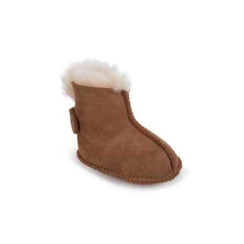 Baby Sheepskin Turntop Slippers