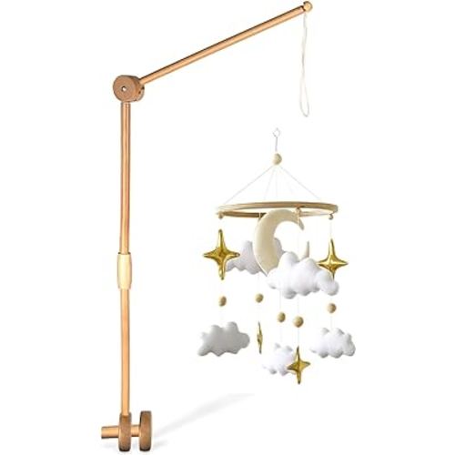 Gold Crib Mobile and Adjustable Crib Mobile Arm