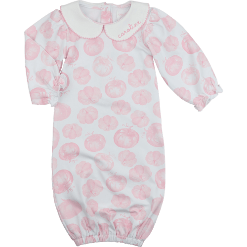 Pink And White Knit Pumpkin Baby Gown – Cecil & Lou
