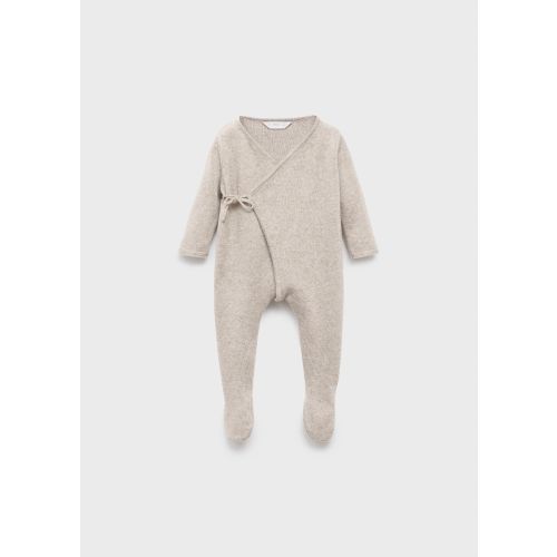Jumpsuit with cross-over stitch - Kids | MANGO USA