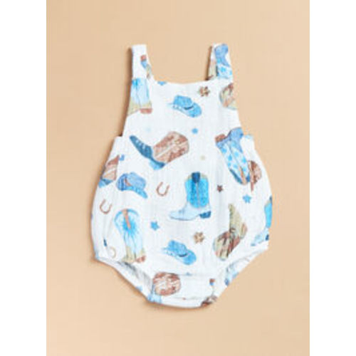 Giddy Up Muslin Bubble in Blue | Tullabee