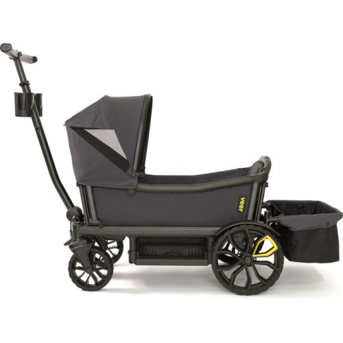 Veer All-Terrain Cruiser 2-Seater Stroller Wagon Bundle, Black