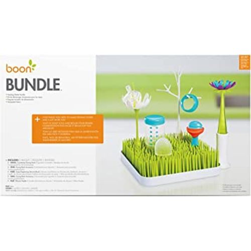 Boon Baby Feeding Essentials Bundle - Includes Grass, Pulp, Forb, Stem, and Twig - Capacity for Multiple Baby Bottles and Baby Accessories - Baby Bottle-Feeding Supplies