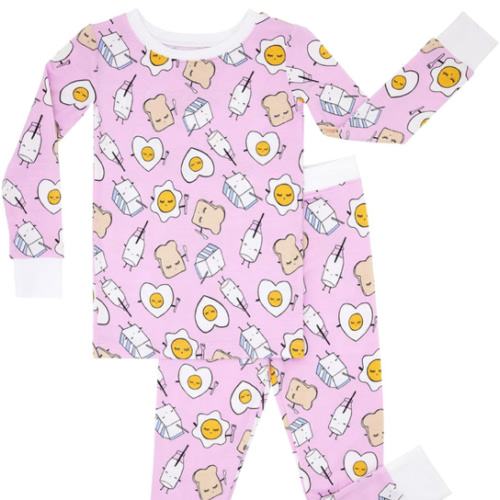 Little Sleepies Two-Piece Pajama Set for Boys & Girls, Soft Viscose from Bamboo Toddler Pajamas for Kids, Family Matching PJs