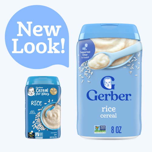 Gerber Stage 1 Baby Food, Baby Rice Cereal, Gerber Cereal For Baby, Infant Cereal 8 oz