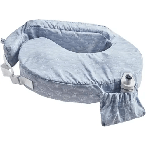 My Brest Friend Inflatable Travel Nursing Pillow for Breastfeeding, Bottlefeeding & Posture Support with Slipcover, Horizon