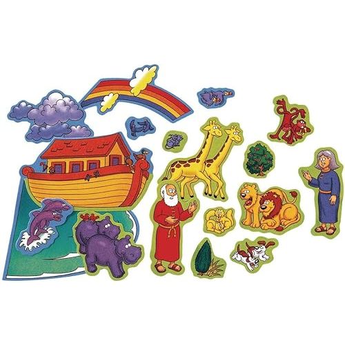 Little Folk Visuals Beginners Bible: Noah's Ark Precut Flannel/Felt Board Figures, 20 Pieces Set