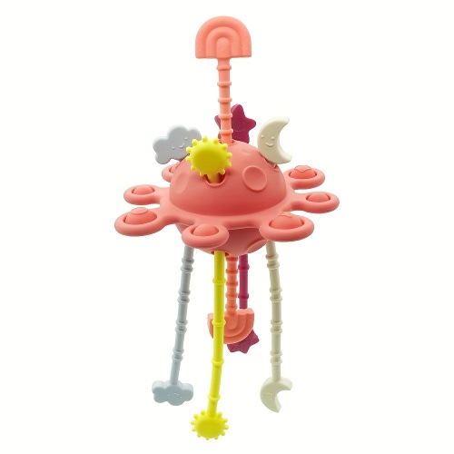 baby pull string toys silicone travel pull string toys educational toys for toddlers 0 3 toys for boys girls developing fine motor skill - toys & games