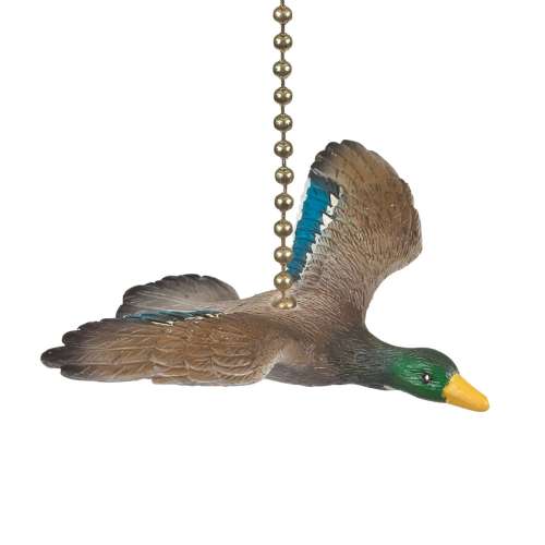 Mallard Duck in Flight Decorative Ceiling Fan Light Pull