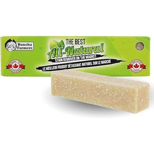 BunchaFarmers Bâton détachant entièrement naturel 100 % biodégradable et respectueux de l'environnement (fabriqué au Canada)