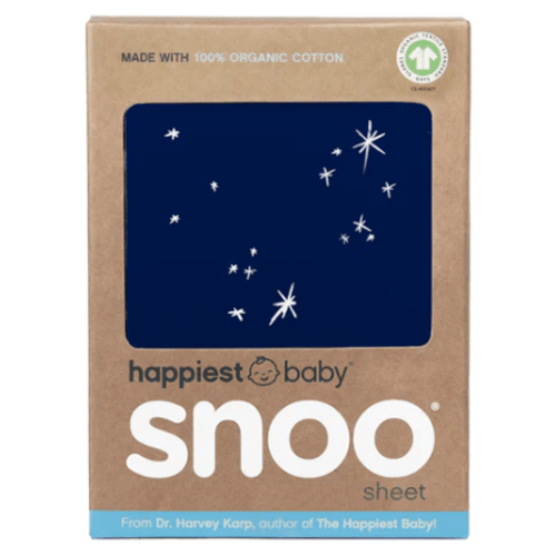 100% Organic Cotton SNOO Baby Bassinet Fitted Sheet (Color: Midnight Galaxy)