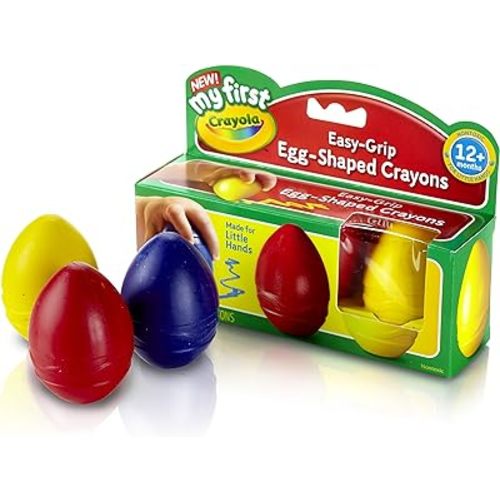 Crayola My First Egg Crayons, Easy-Grip