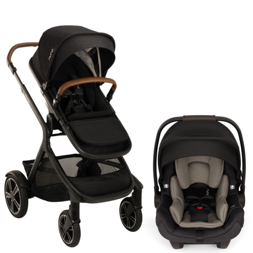 DEMI Next Single to Double Stroller + PIPA AIRE Infant Car Seat Travel System