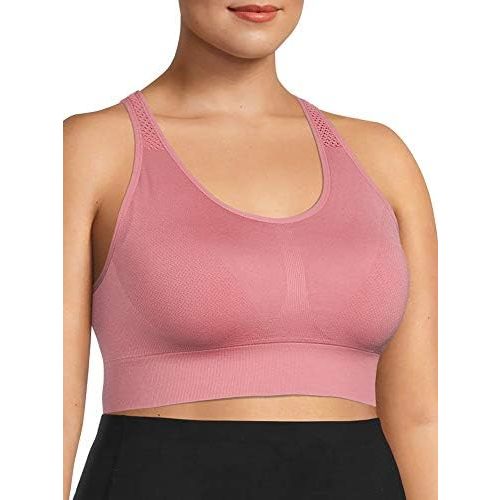 Under Control Sports Bras for Women Plus Size High Support Large Bust Racerback Padded White/Black Sport Bra Yoga Workout Bra