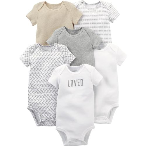 Simple Joys by Carter's Unisex Babies' Short-Sleeve Bodysuit