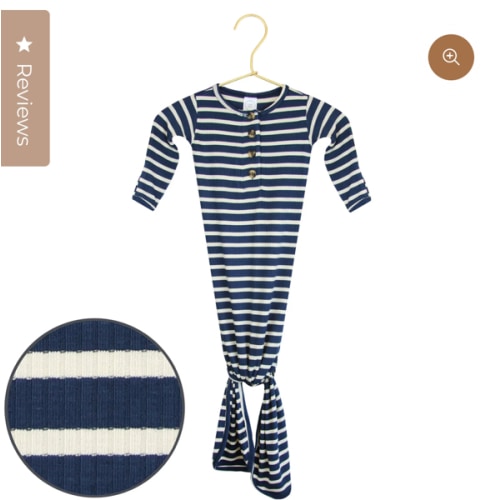 Jack Ribbed Knotted Gown