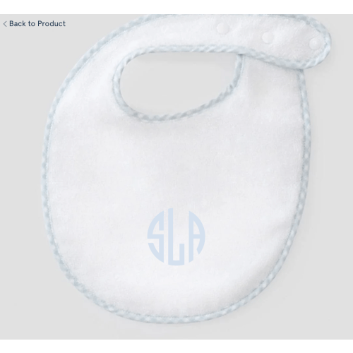Weezie Baby Bib (Set of 2) | Monogrammed | Weezie Towels