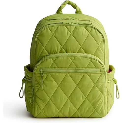 Vera Bradley Women's Featherweight Large Bancroft Backpack, Spinach Green, One Size
