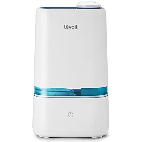 LEVOIT 4L Humidifiers for Bedroom Large Room & Essential Oil Diffuser, Ultrasonic Quiet Cool Mist for Baby, Plants, Last up to 40Hours, Dual 360° Rotation Nozzles, Handle Design, Auto Shut Off, Blue