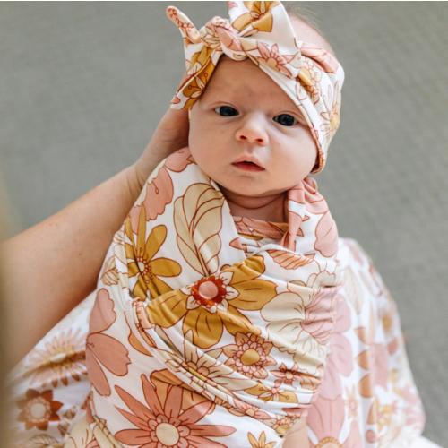Winnie Swaddle Blanket & Headband Set
