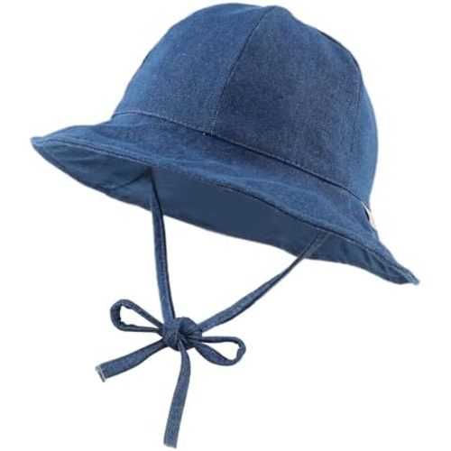 Baby Girl Sun Hat Infant Wide Brim Beach Hats Toddler Summer Bucket Hat Kids Outdoor Adjustable Hats