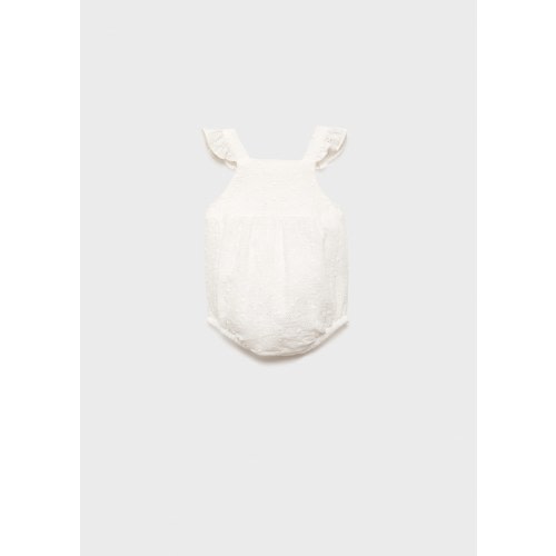 Embroidered romper - Kids | MANGO USA