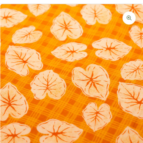 The Keiki Dept Caramel Palaka Kalo Swaddle Blanket