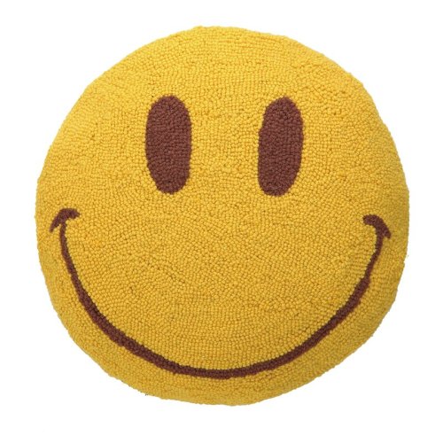 Peking Handicraft Smile Face Hook Wool Throw Pillow & Reviews | Wayfair
