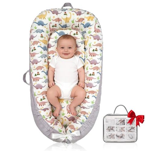 Infant Support Cushion | Organic Cotton Infant Support Cushion | Reversible, Adjustable & Portable Floor Cushion | Soft, Breathable, Washable Cover