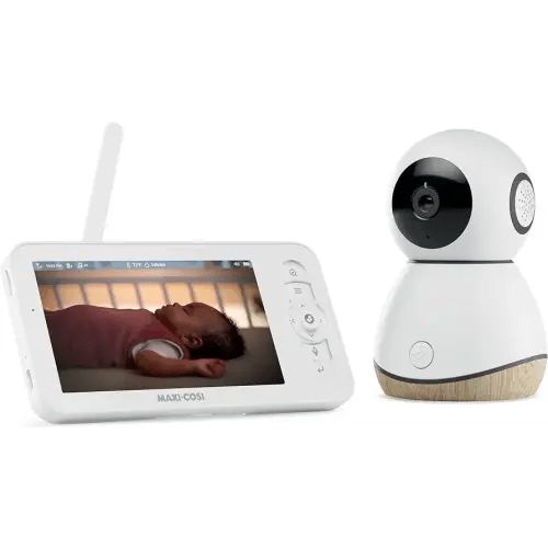 Maxi-Cosi See Pro 360 Baby Monitor with CryAssist™ AI Cry Translation, 2K HD camera with PTZ, Secure Non Wi-Fi 5 inch parent unit, 10 hour battery, Soothing Lullabies, 2-way audio