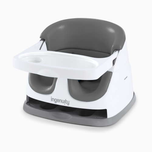 Ingenuity Baby Base 2-in-1 Feeding Booster and Floor Seat - Slate