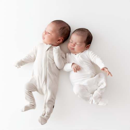 Zippered Footie in Cloud | Baby Footie Pajamas | Kyte Baby