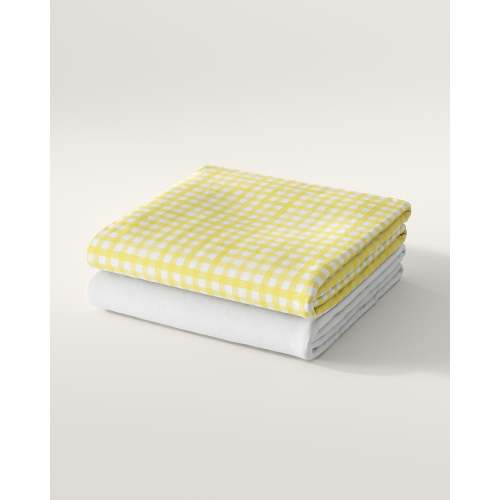 Gingham Crib Sheet Set