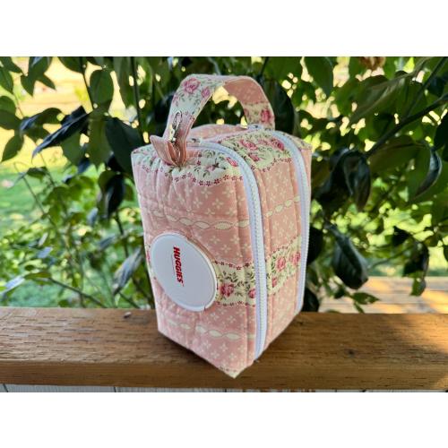 SouthpawCraftsCo Rose Diaper & Wipes Pouch for Freestyle Wipes