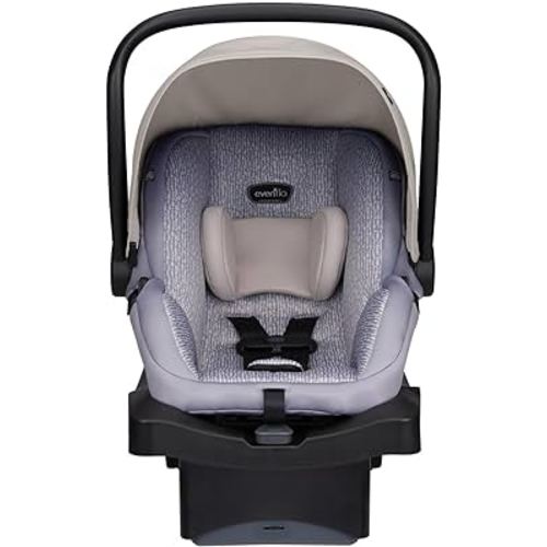 Evenflo LiteMax 35 Infant Car Seat (River Stone), Lightweight, Extended Use, Belt Lock-Off, Ergonomic Handle