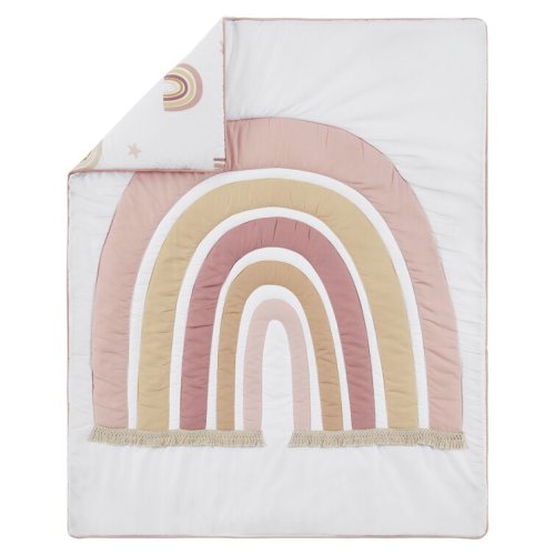 Boho Rainbow 3 Piece Mini Crib Bedding Set by Sweet Jojo Designs