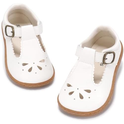 Toddler Girl Mary Jane Dress Shoes Wide Ballet Flats for Girls Party School Shoe