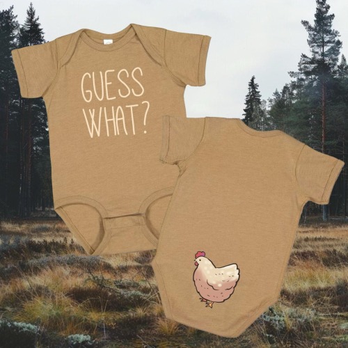Guess What? Chicken Butt Onesie, Pun Onesie, Chicken Onesie, Baby Chicken, Onesies, Baby clothes, puns, punny clothes, Baby clothing, Infant