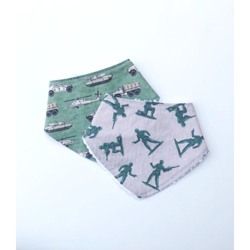 Military Baby Bandana Bib Gift Set for Baby Boy| Army Bib Set for New Mom | Baby Shower Gift for Newborn | Baby Boy | Army Baby