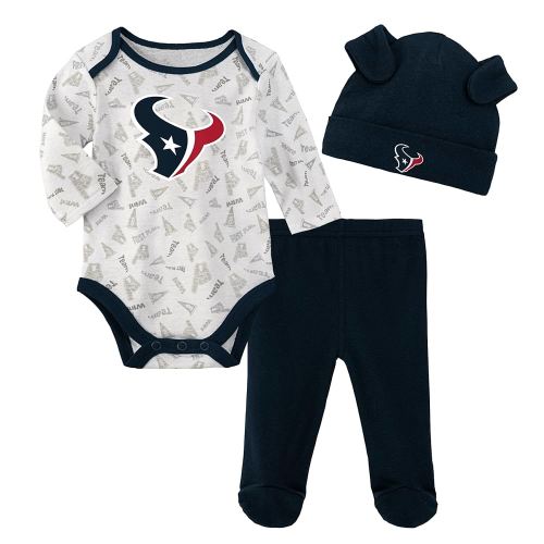 Outerstuff NFL Teams Newborn Baby Long Sleeve #1 Draft Pick Bodysuit Coverall (0m-9m)