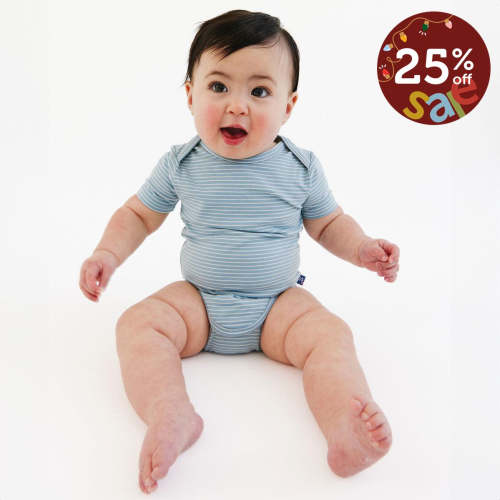 forget me not egret stripe cloudstretch™ magnetic bodysuit – Magnetic Me